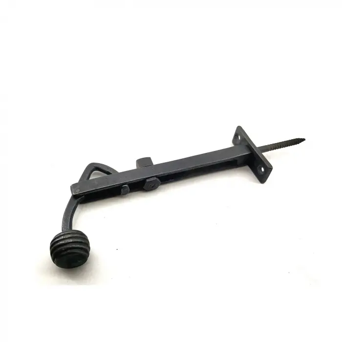 Antika Tarz Dekoratif Pirinç Ayarlı Panjur Stoperi - 150x55 Mm, Oksit