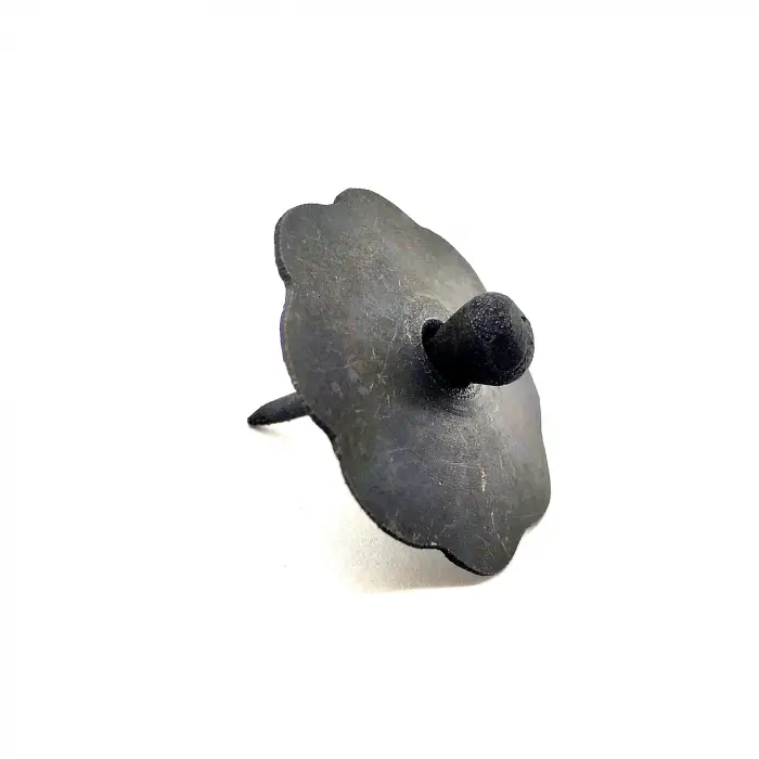 Antika Tarz Dekoratif Pirinç Düğmeli Kabara - 40 Mm, Oksit