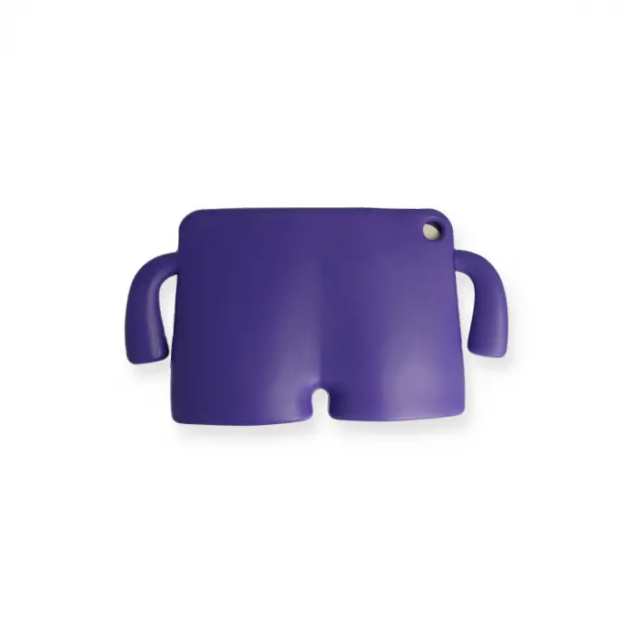 Apple İpad 4 9.7 Kılıf Karakter Tablet Silikon - Mor