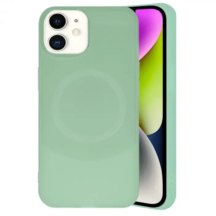 Apple İphone 11 Kılıf Maya Karbon Kapak - Su Yeşili