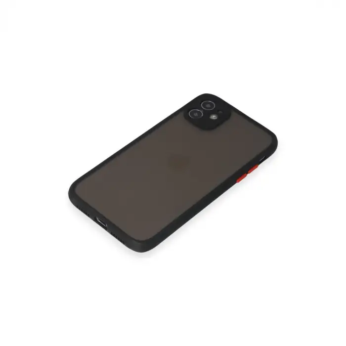 Apple İphone 11 Kılıf Montreal Silikon Kapak - Siyah