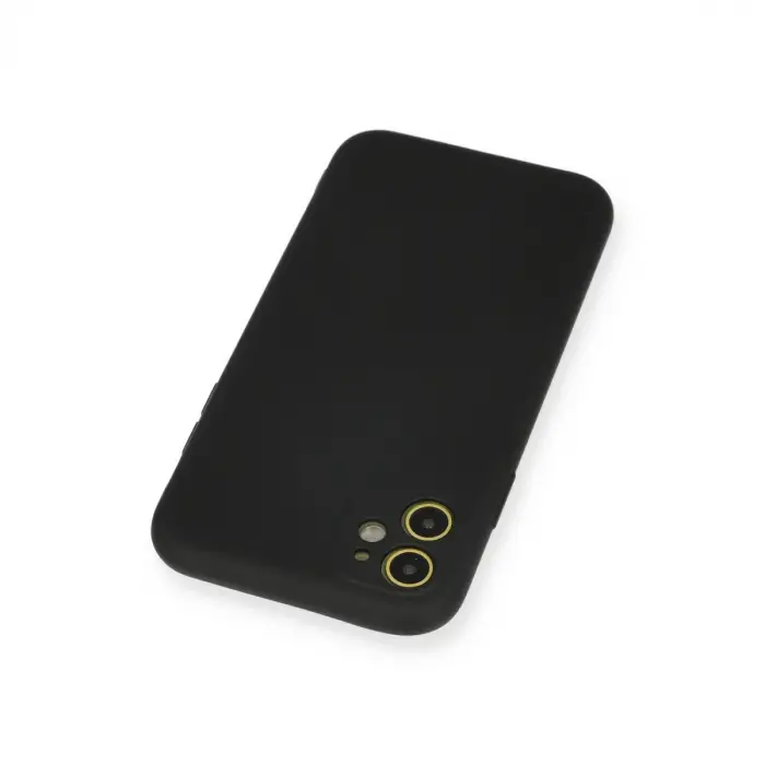 Apple İphone 11 Kılıf Nano İçi Kadife Silikon - Siyah