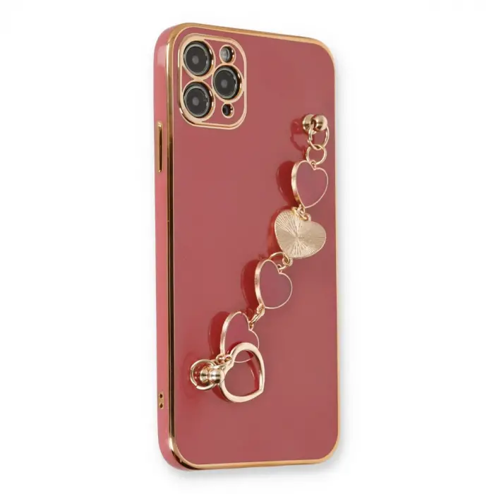 Apple İphone 11 Pro Kılıf Esila Silikon - Kırmızı