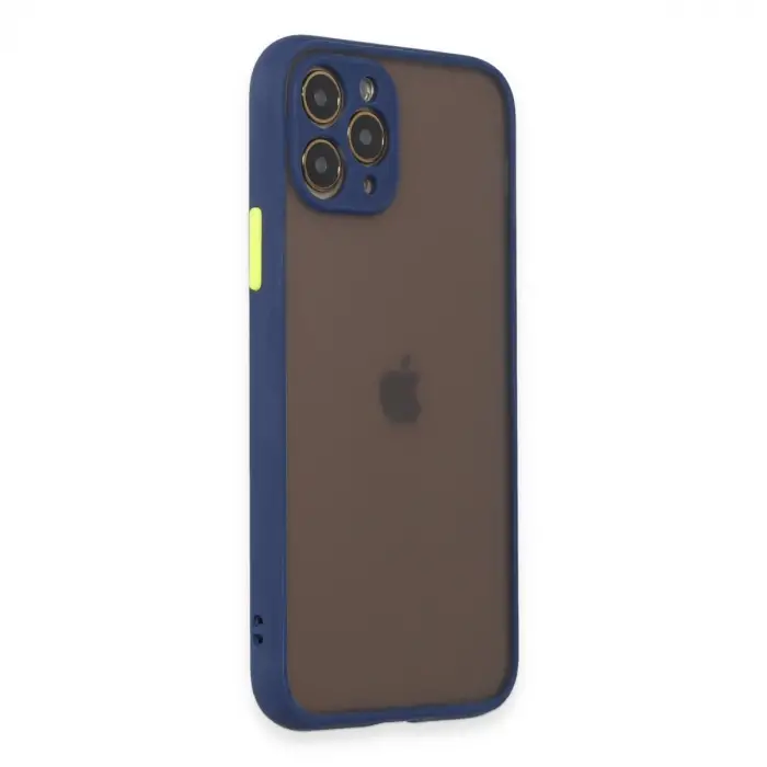 Apple İphone 11 Pro Kılıf Montreal Silikon Kapak - Lacivert