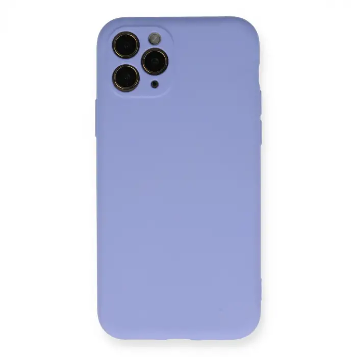 Apple İphone 11 Pro Kılıf Nano İçi Kadife Silikon- Lila