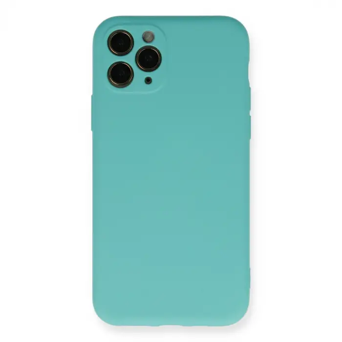 Apple İphone 11 Pro Kılıf Nano İçi Kadife Silikon - Turkuaz