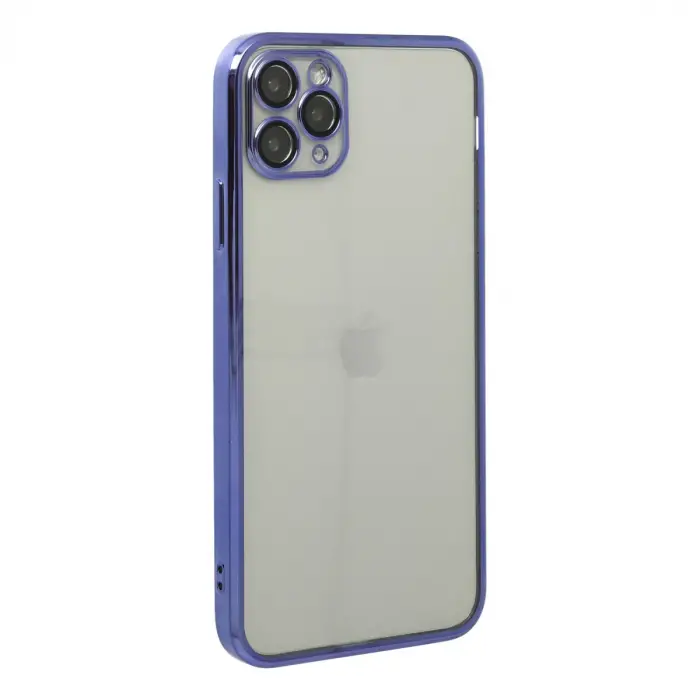 Apple İphone 11 Pro Kılıf Razer Lensli Silikon - Mor