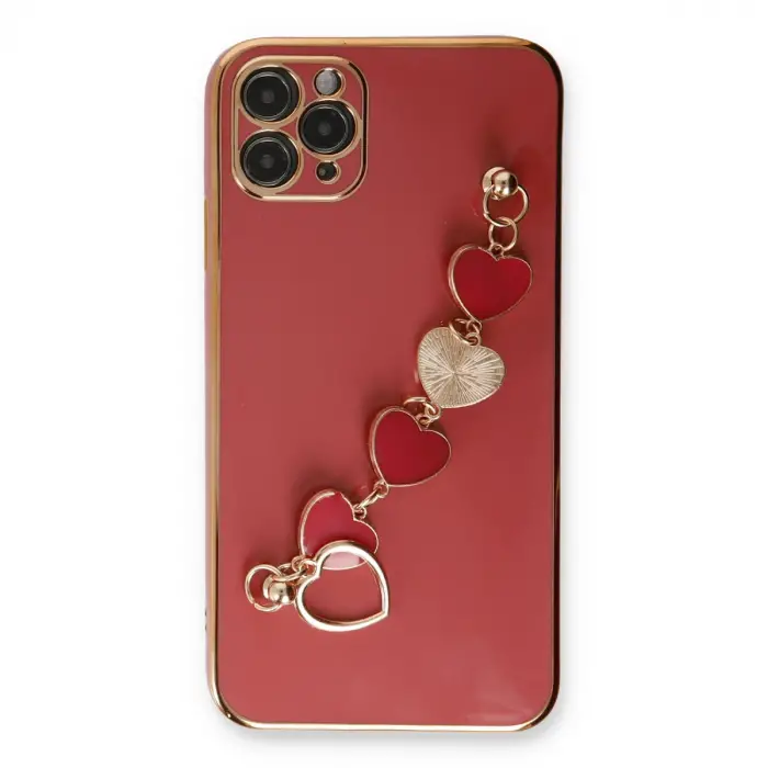 Apple İphone 11 Pro Max Kılıf Esila Silikon - Kırmızı