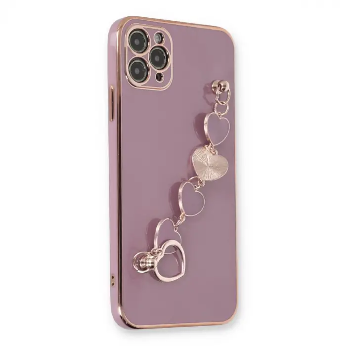 Apple İphone 11 Pro Max Kılıf Esila Silikon - Mor