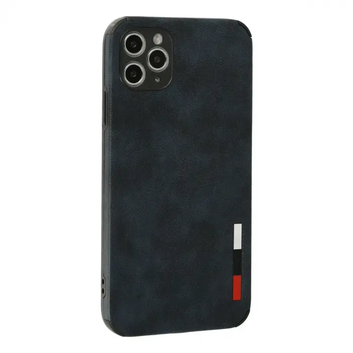 Apple İphone 11 Pro Max Kılıf Loop Deri Silikon - Lacivert