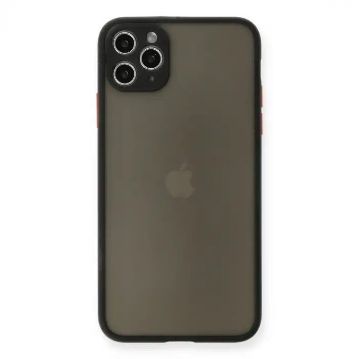Apple İphone 11 Pro Max Kılıf Montreal Silikon Kapak - Siyah