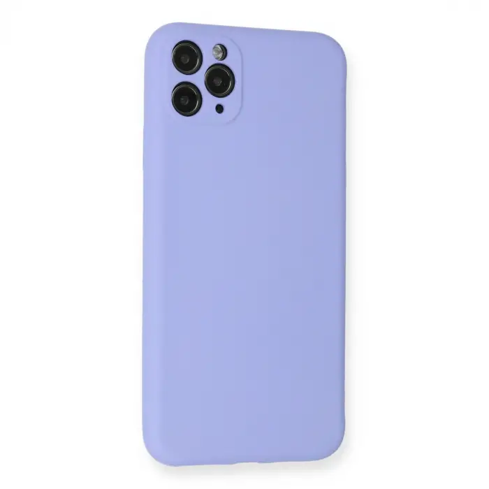 Apple İphone 11 Pro Max Kılıf Nano İçi Kadife Silikon - Lila