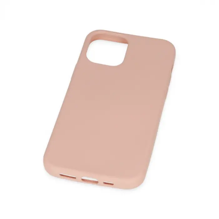 Apple İphone 11 Pro Max Kılıf Nano İçi Kadife Silikon - Pudra