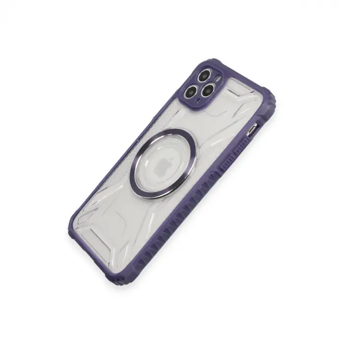 Apple İphone 11 Pro Max Kılıf Prag Magneticsafe Kapak - Derin Mor
