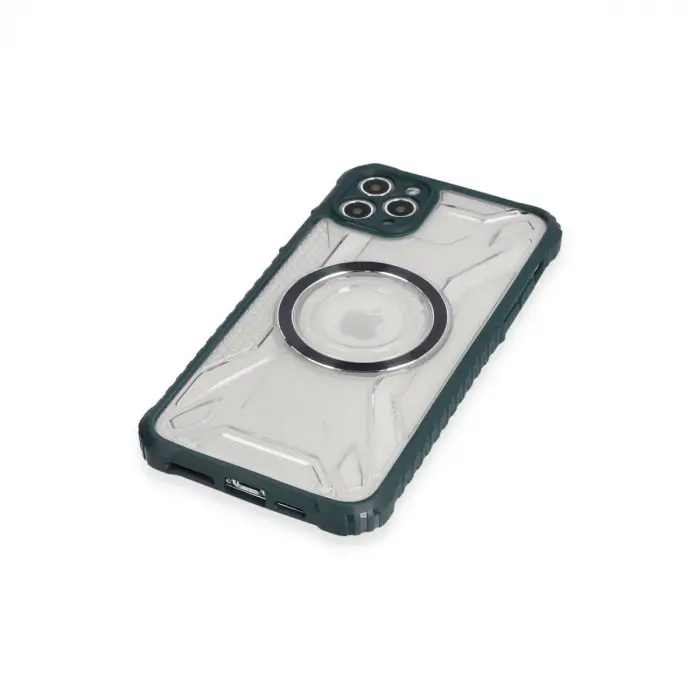 Apple İphone 11 Pro Max Kılıf Prag Magneticsafe Kapak - Koyu Yeşil