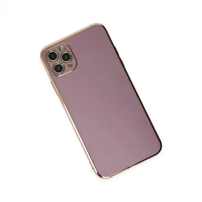 Apple İphone 11 Pro Max Kılıf Volet Silikon - Mor