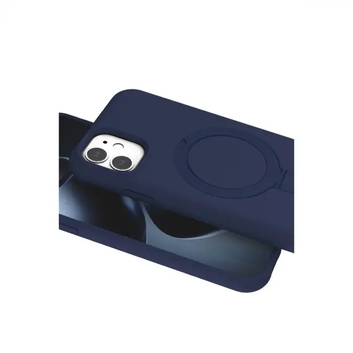 Apple İphone 11 Regal Magsafe Standlı Kapak - Lacivert