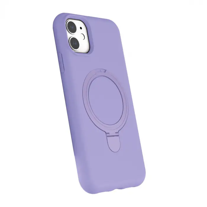 Apple İphone 11 Regal Magsafe Standlı Kapak - Lila