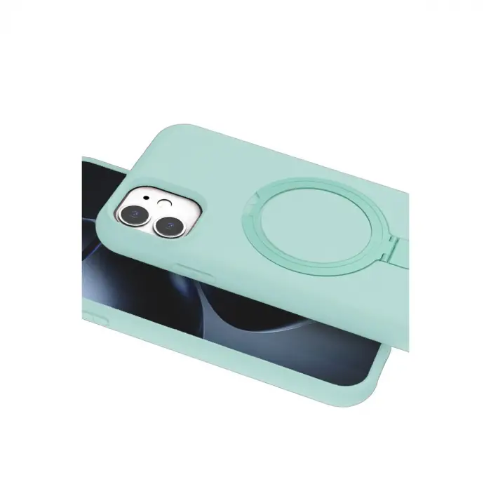 Apple İphone 11 Regal Magsafe Standlı Kapak - Su Yeşili