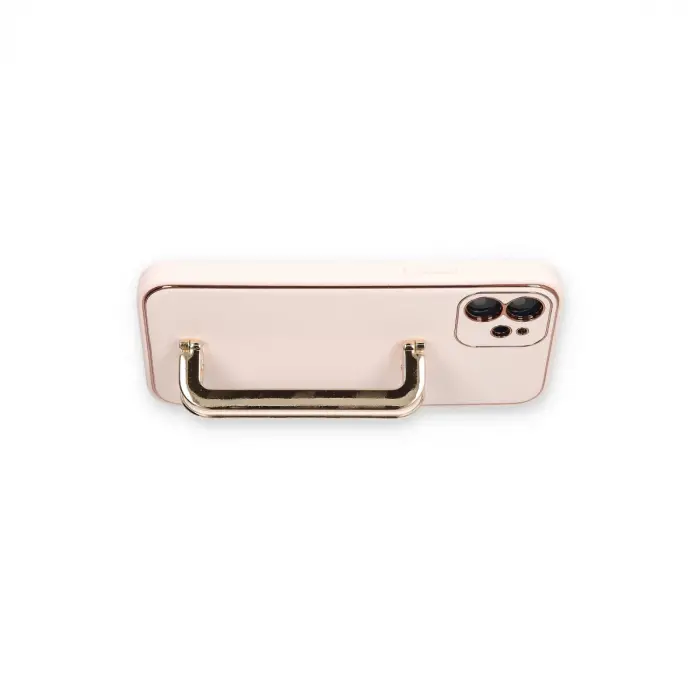 Apple İphone 12 Kılıf Coco Elit Kapak - Pudra