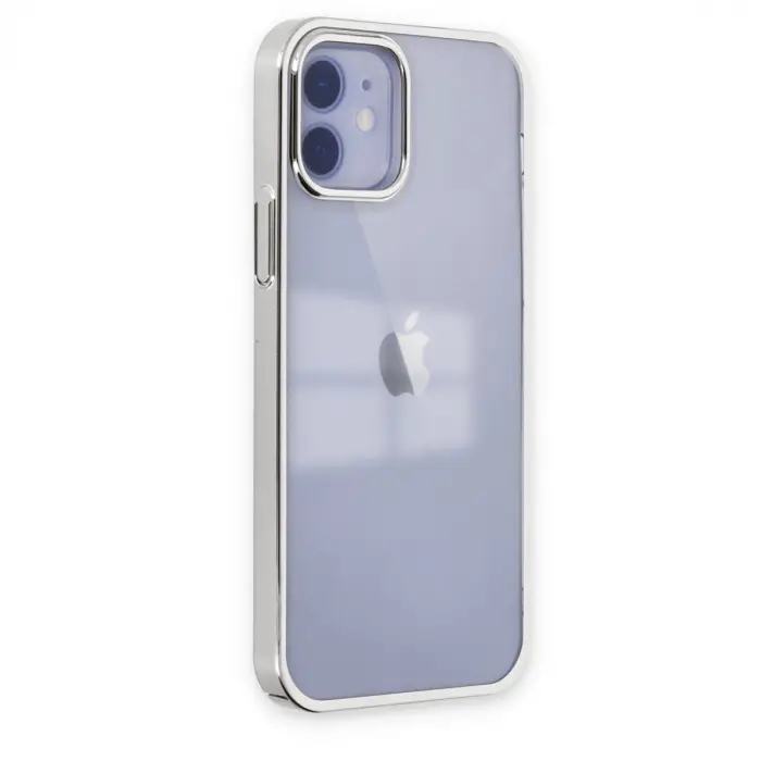 Apple İphone 12 Kılıf Element Silikon - Gümüş