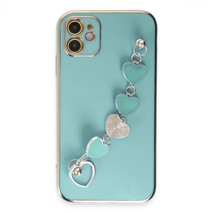 Apple İphone 12 Kılıf Esila Silikon - Su Yeşili