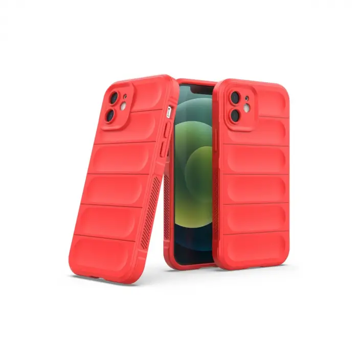 Apple İphone 12 Kılıf Optimum Silikon - Kırmızı