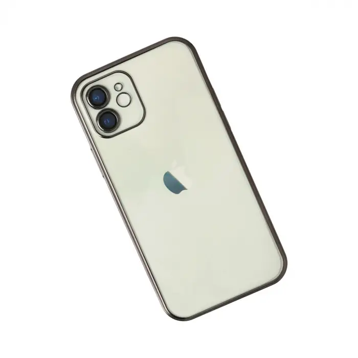 Apple İphone 12 Kılıf Razer Lensli Silikon - Siyah