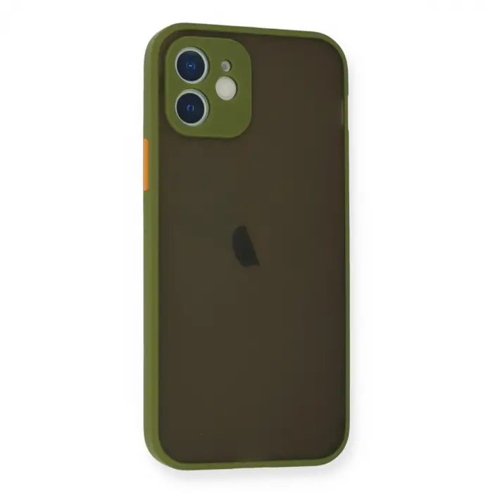 Apple İphone 12 Mini Kılıf Montreal Silikon Kapak - Açık Yeşil