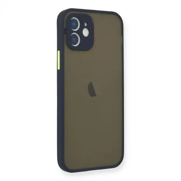 Apple İphone 12 Mini Kılıf Montreal Silikon Kapak - Lacivert