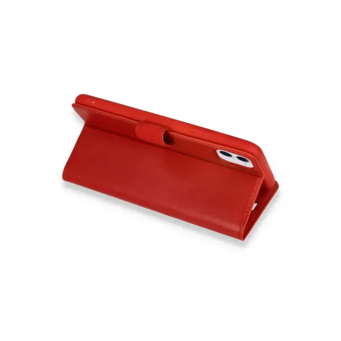 Apple İphone 12 Mini Kılıf Trend S Plus Kapaklı Kılıf - Kırmızı