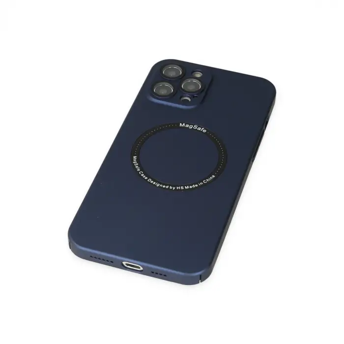 Apple İphone 12 Pro Kılıf Jack Magneticsafe Lens Silikon - Lacivert