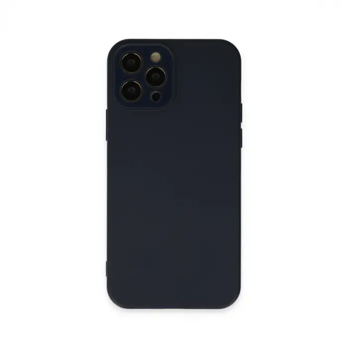 Apple İphone 12 Pro Kılıf Lansman Glass Kapak - Lacivert