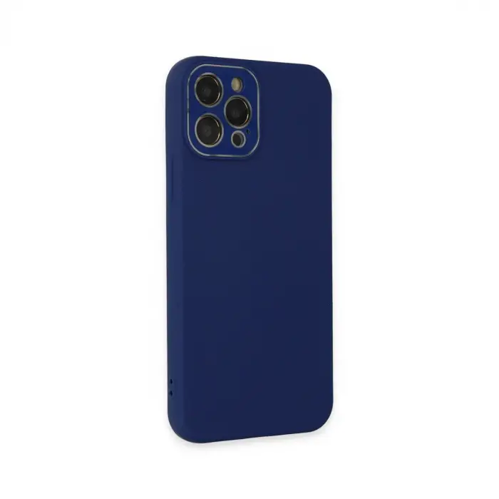 Apple İphone 12 Pro Kılıf Lansman Glass Kapak - Sky Blue