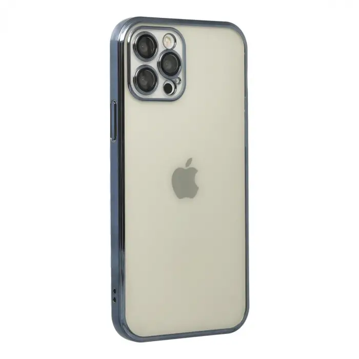 Apple İphone 12 Pro Kılıf Razer Lensli Silikon - Lacivert