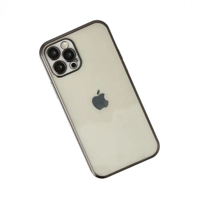 Apple İphone 12 Pro Kılıf Razer Lensli Silikon - Siyah