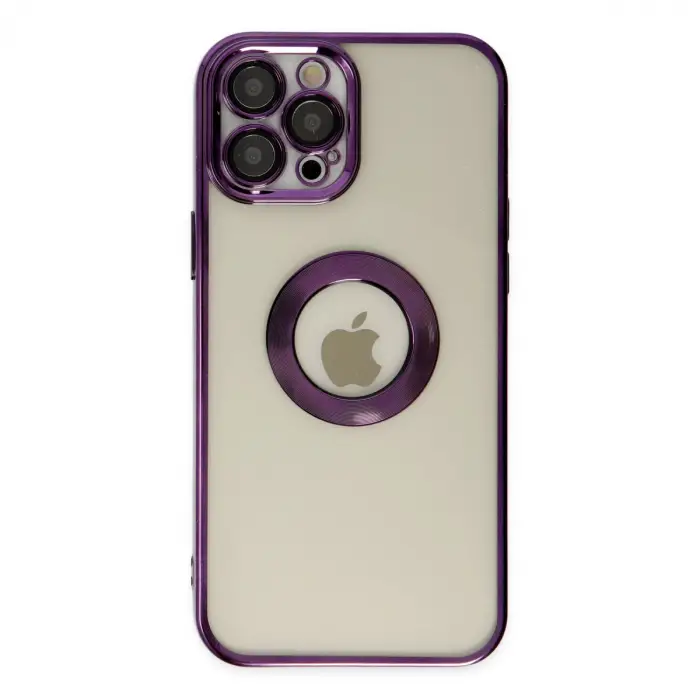 Apple İphone 12 Pro Kılıf Slot Silikon - Mor