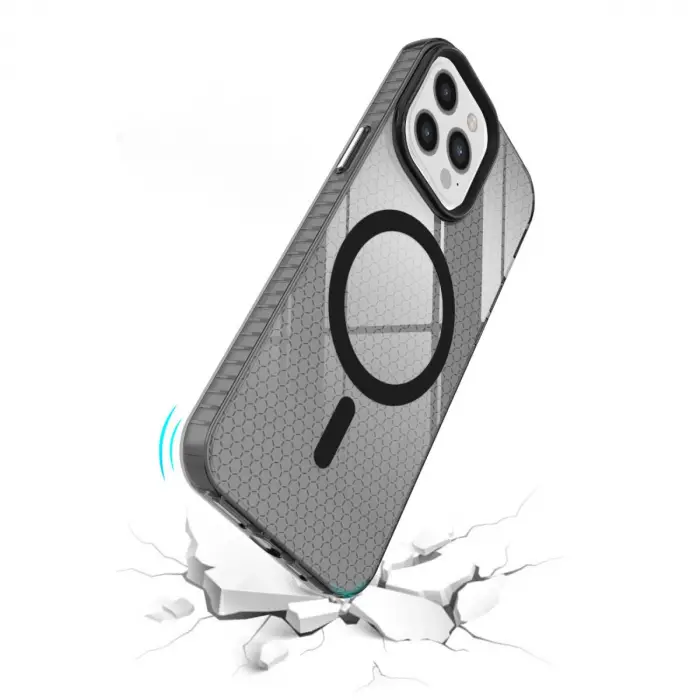 Apple İphone 12 Pro Max Kılıf Beta Magneticsafe Silikon - Siyah