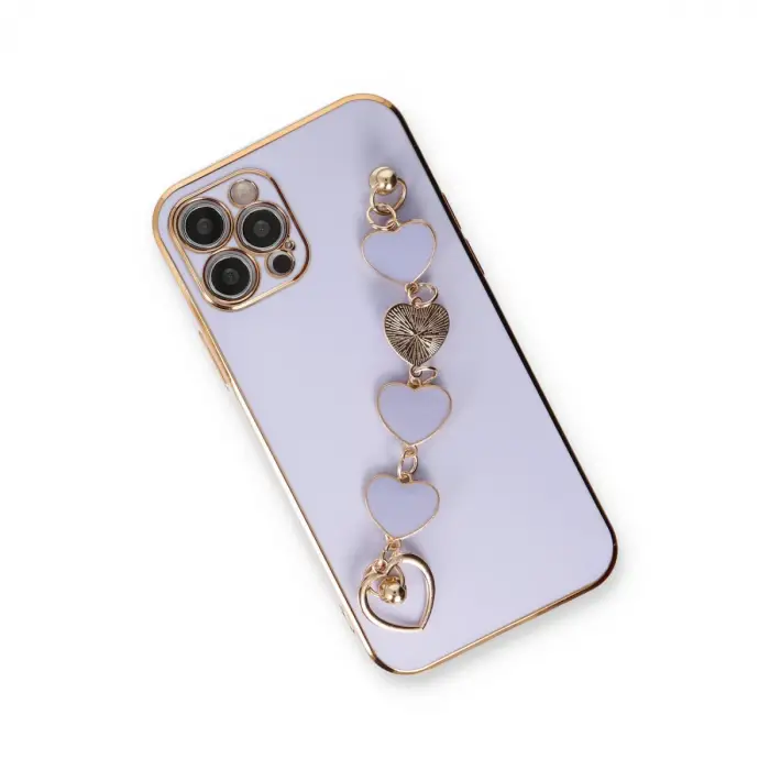 Apple İphone 12 Pro Max Kılıf Esila Silikon - Lila