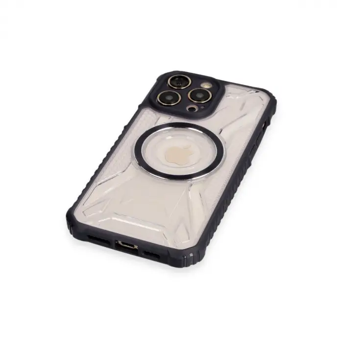 Apple İphone 12 Pro Max Kılıf Prag Magneticsafe Kapak - Siyah