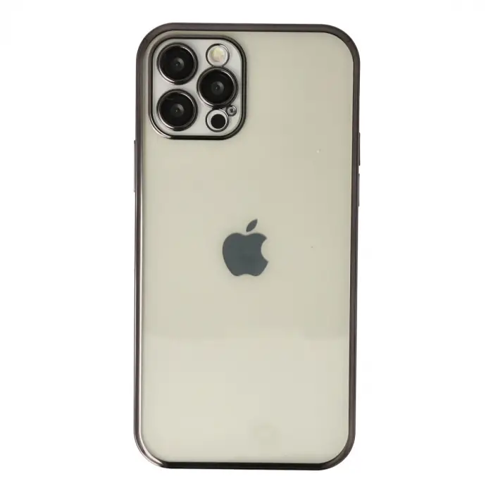 Apple İphone 12 Pro Max Kılıf Razer Lensli Silikon - Siyah
