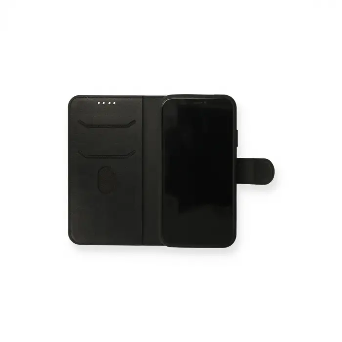 Apple İphone 13 Mini Kılıf Trend S Plus Kapaklı Kılıf - Siyah