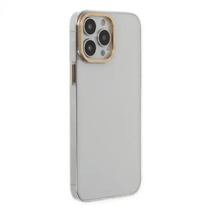 Apple İphone 13 Pro Kılıf Anka Pc Sert Metal Kapak - Şeffaf