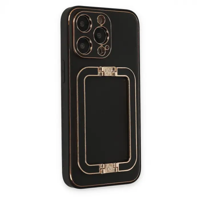 Apple İphone 13 Pro Kılıf Coco Elit Kapak - Siyah