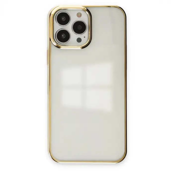 Apple İphone 13 Pro Kılıf Element Silikon - Gold