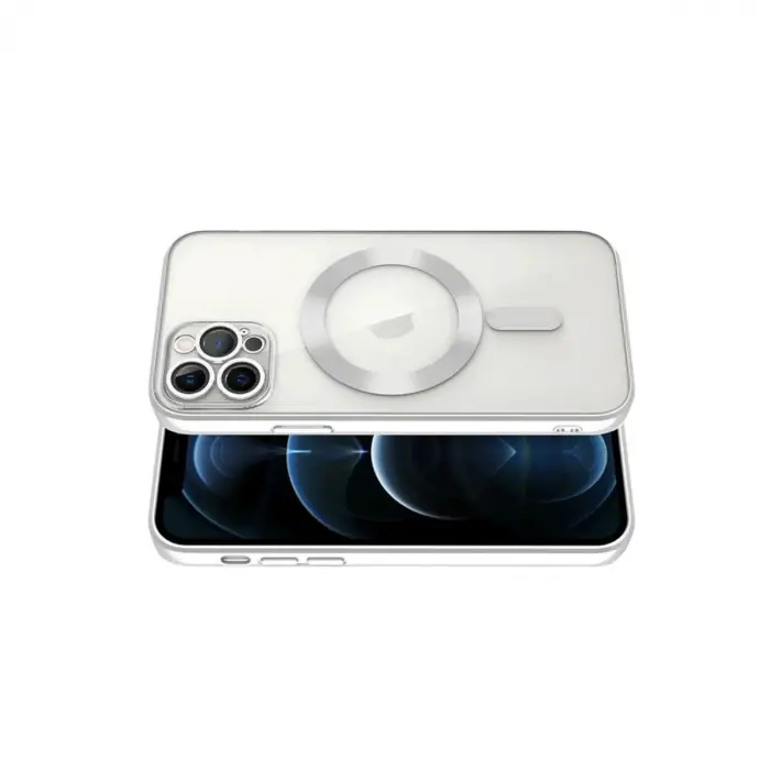 Apple İphone 13 Pro Kılıf Kross Magneticsafe Kapak - Gümüş