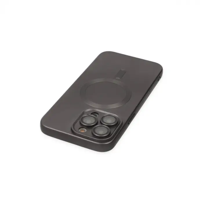 Apple İphone 13 Pro Kılıf Moshi Lens Magneticsafe Silikon - Füme