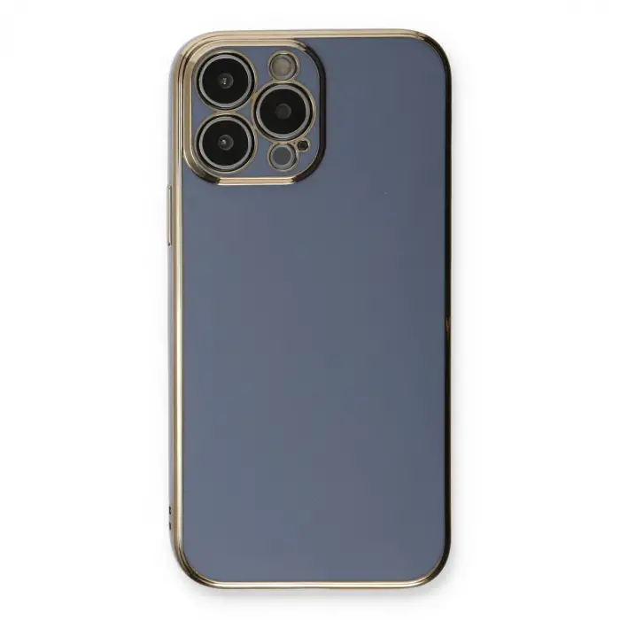 Apple İphone 13 Pro Kılıf Volet Silikon - Mavi