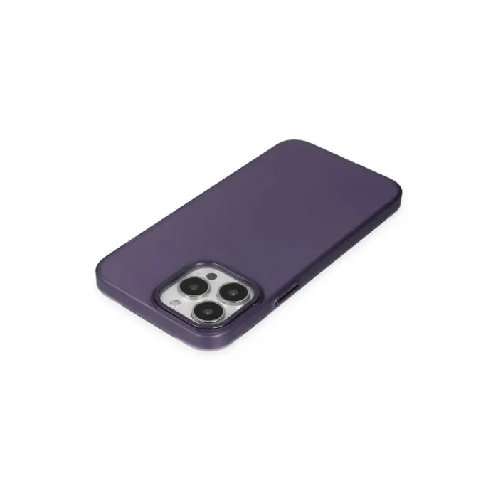 Apple İphone 13 Pro Max Kılıf Modos Metal Kapak - Derin Mor