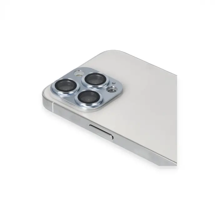 Apple İphone 13 Pro Max Pers Alüminyum Kamera Lens - Sierra Blue